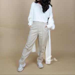 Cream oversized cardigan in an ultra soft mohair fabric